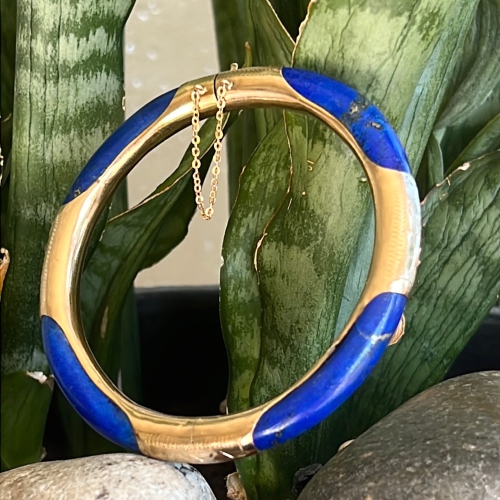 14 karat gold, and lapis Bracelet